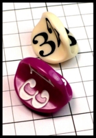 Dice : Dice - 3D - Impact miniture maroon and Ivory - Dark Ages